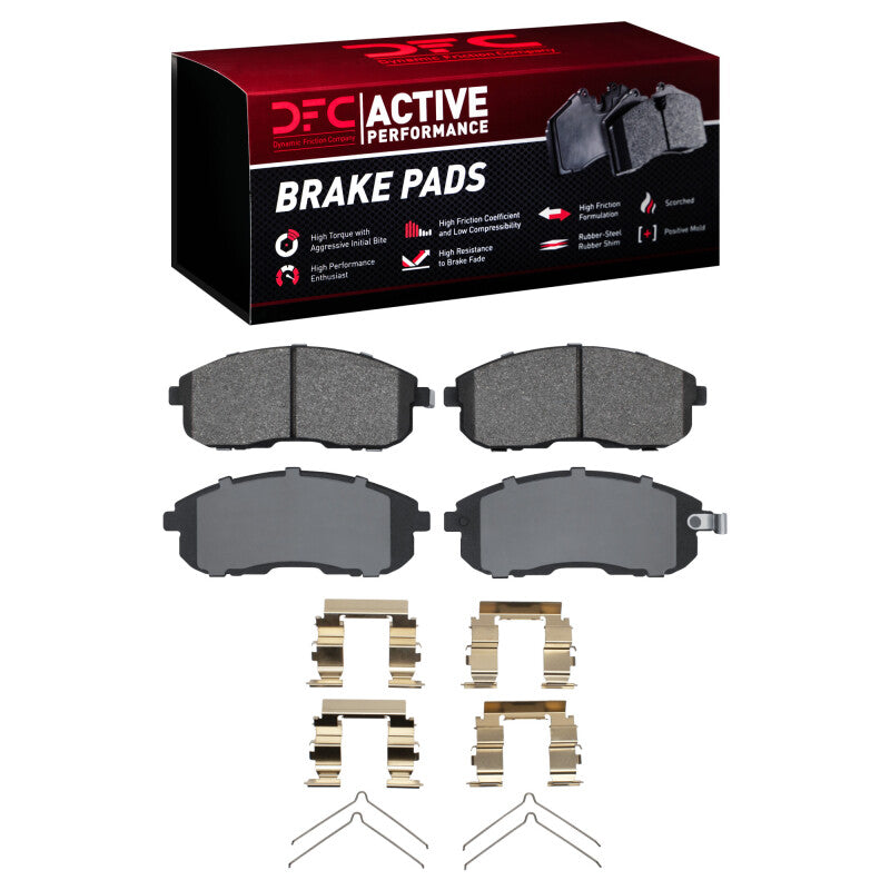 DFC 89-06 Infiniti G20 Front Active Performance Pads and Hardware Kit
