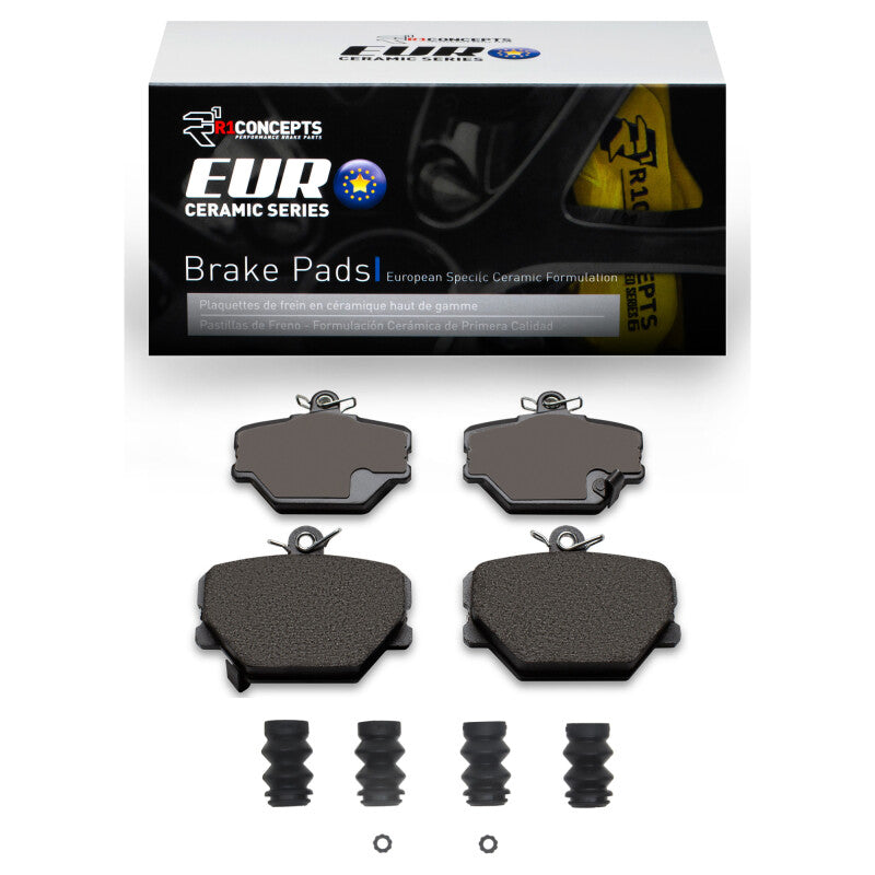 R1 Concepts R1 05-16 Smart Fortwo Front Euro Ceramic Pads & Hardware Kit
