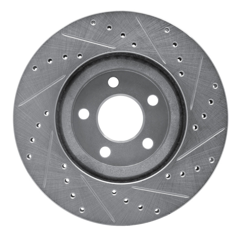 R1 Concepts R1 01-10 Chrysler PT Cruiser Front Left Drilled & Slotted Silver Brake Rotor