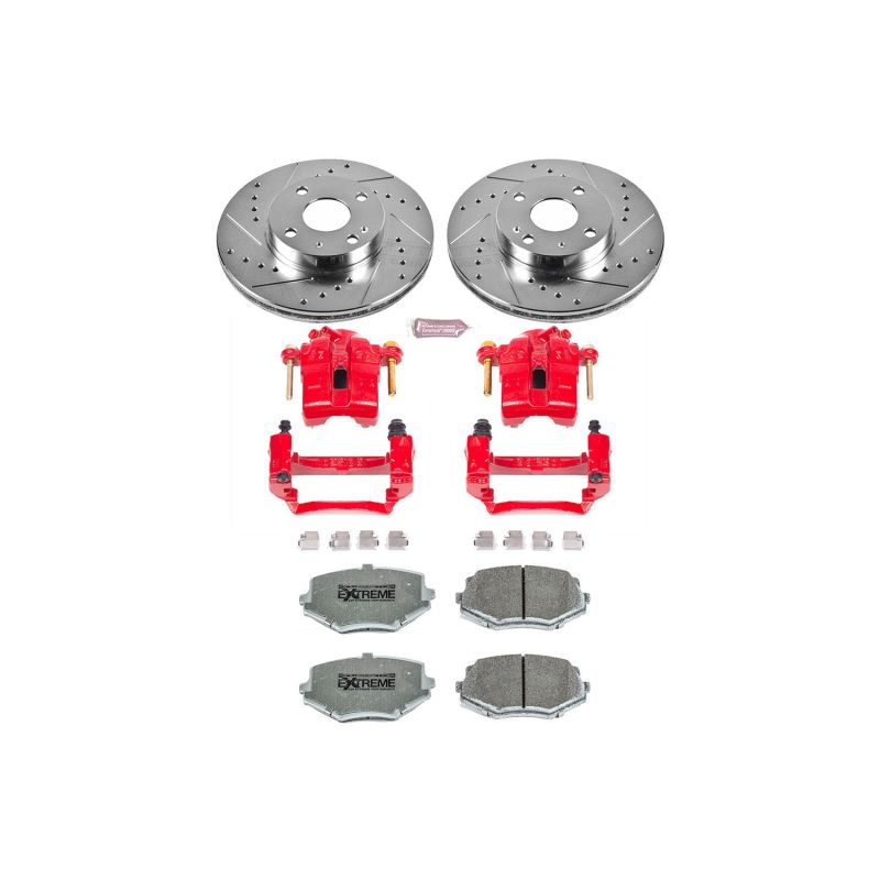 PowerStop Power Stop 94-97 Mazda Miata Front Z26 Street Warrior Brake Kit w/Calipers