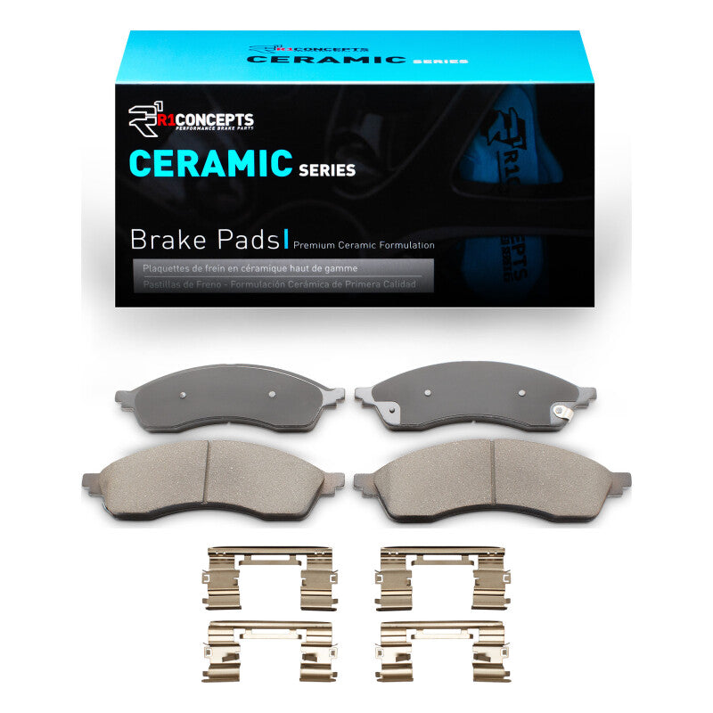 R1 Concepts R1 21-24 Ford Edge Front Ceramic Pads & Hardware Kit