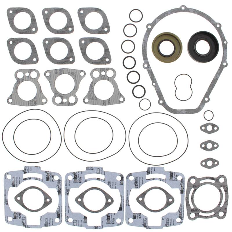 Vertex Pistons Vertex Gaskets 96-97 Polaris SL900 Complete Gasket Kit w/ Oil Seals