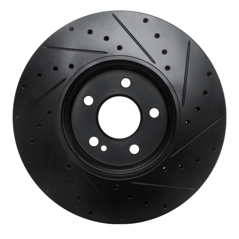 R1 Concepts R1 19-26 Mercedes-Benz A220 Front Left Drilled & Slotted Black Brake Rotor