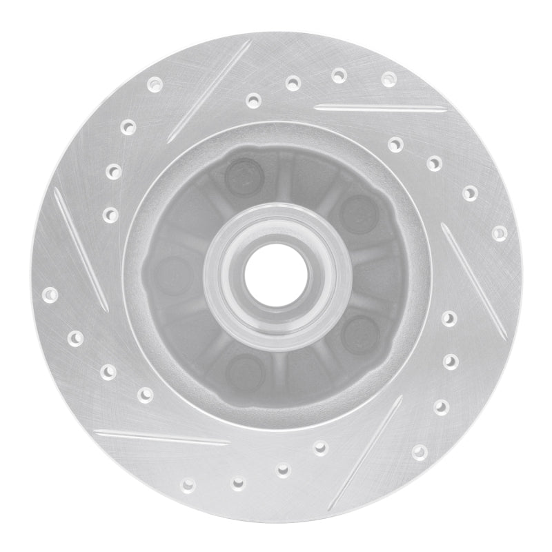 R1 Concepts R1 95-97 Ford Ranger (USA/Canada) Front Right Drilled & Slotted Silver Brake Rotor