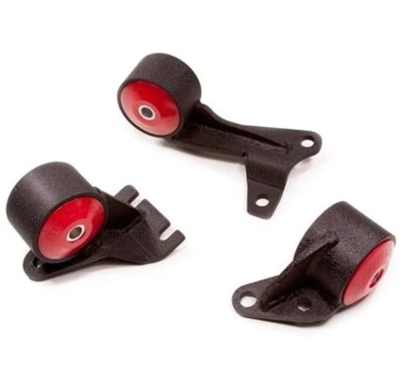 Innovative Mounts Innovative 88-91 Civic D-Series Black Steel Mounts 75A Bushings (Wagon 4WD Cable)