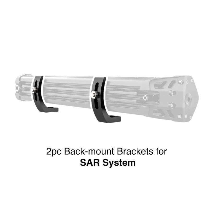 XKGLOW XK Glow Back Mount Brackets for SAR Search Light Bars 2pc