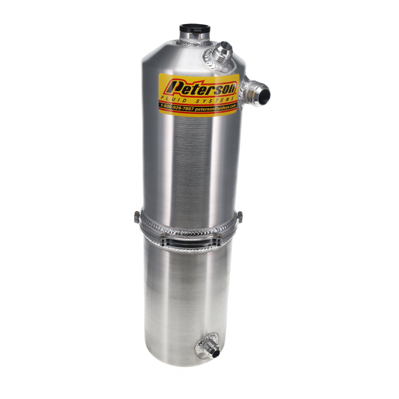Peterson Fluid Systems Oil Tank L/W 2Pc 2.5 Gallon Single Return