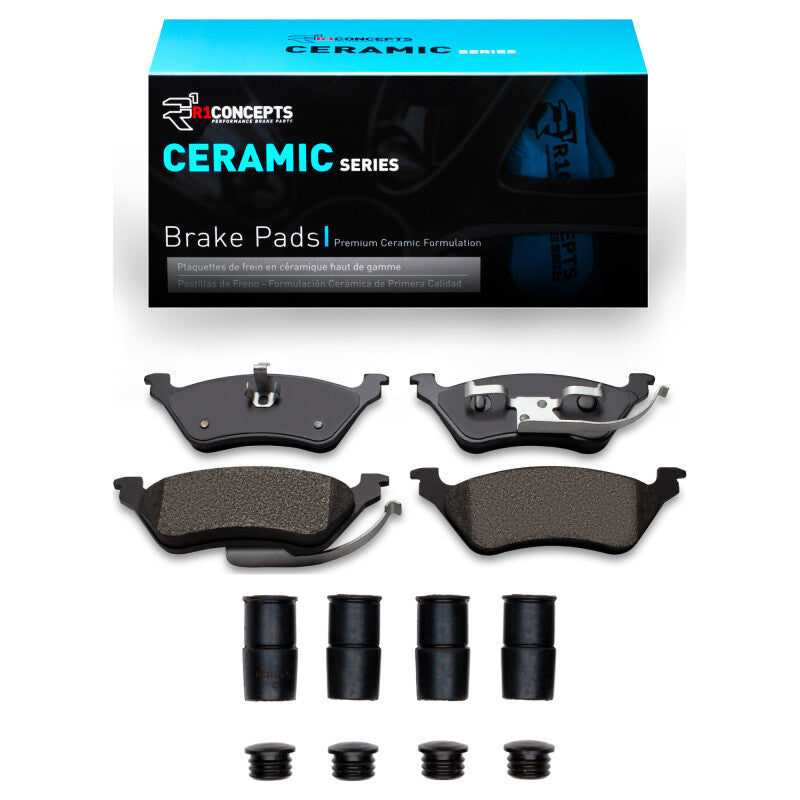 R1 Concepts R1 01-07 Chrysler Town & Country Rear Ceramic Pads & Hardware Kit