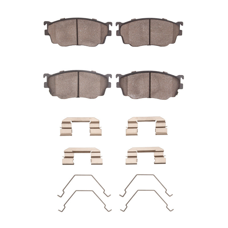 DFC 98-03 Mazda 626 Front 5000 Advanced Semi Metallic Brake Pads and Hardware Kit
