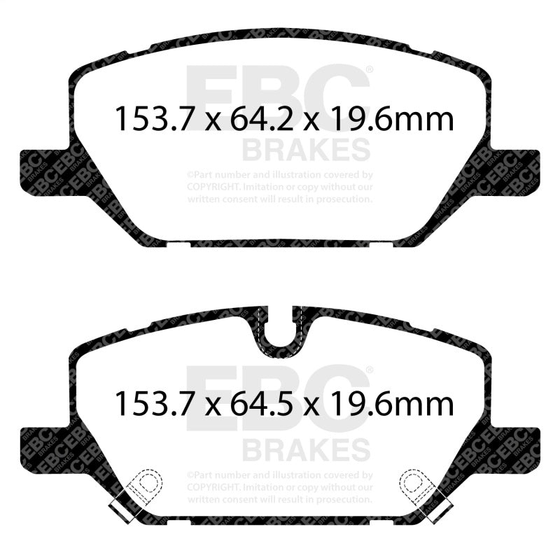 EBC 2020+ Cadillac CT5 Premium and Luxury 2.0T Bluestuff Front Brake Pads