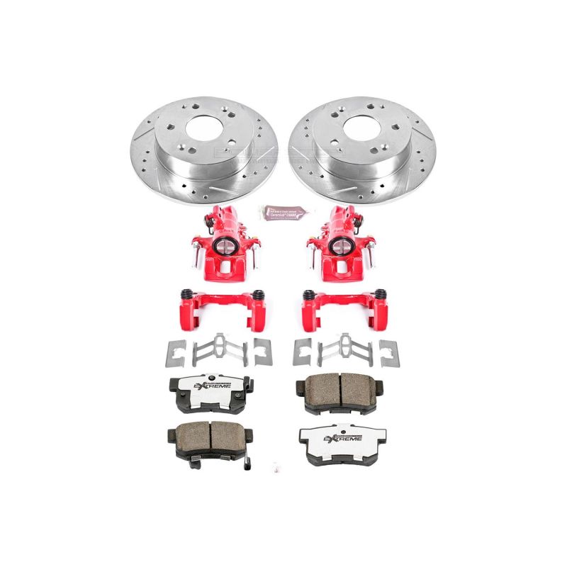 PowerStop Power Stop 02-06 Acura RSX Rear Z26 Street Warrior Brake Kit w/Calipers