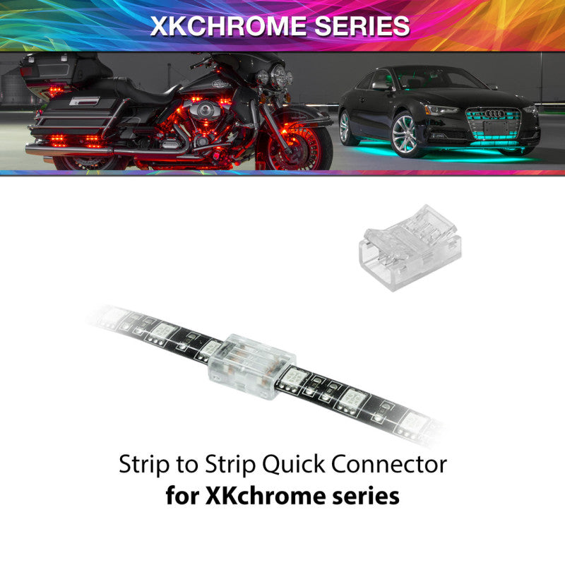 XKGLOW XK Glow 4 Pin Quick Connector- Strip to Strip XKchrome