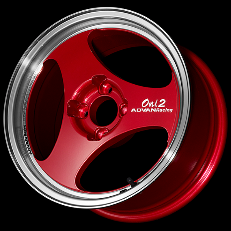 Advan ONI2 15x6.5 / +35 Offset / 4x100 / 63mm Bore / Machining and Racing Candy Red