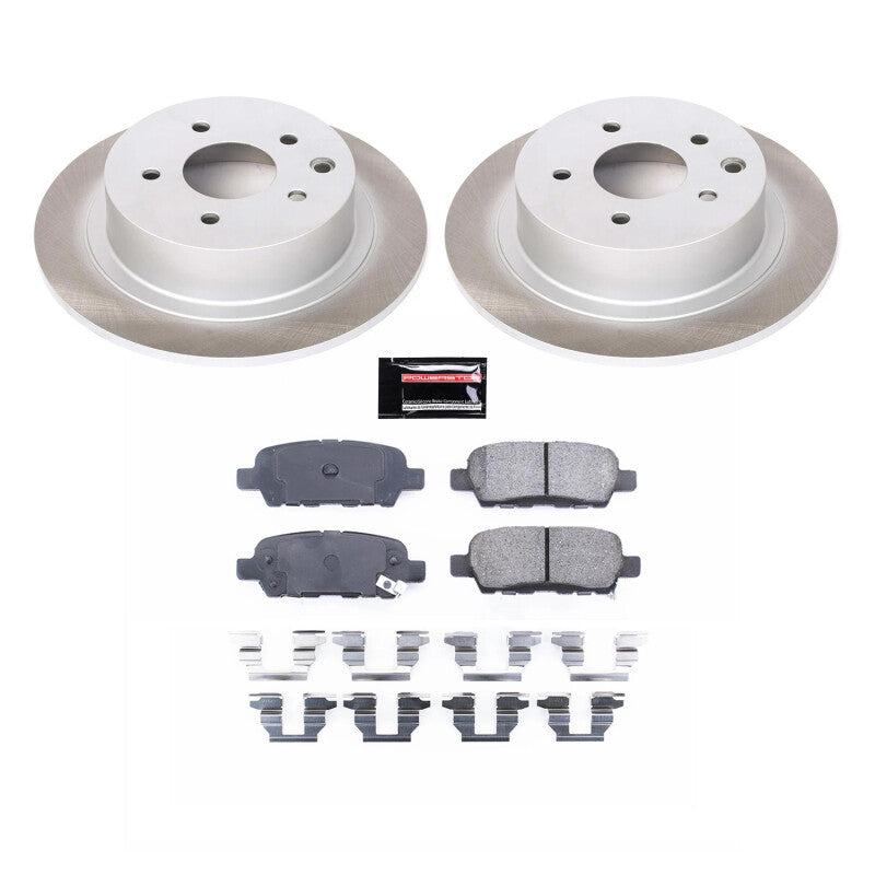 PowerStop Power Stop 07-18 Nissan Sentra Rear Semi-Coated Rotor Kit