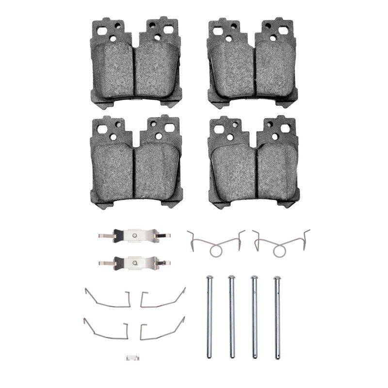 R1 Concepts R1 07-25 Lexus LS500h Rear Semi Met Pads & Hardware Kit