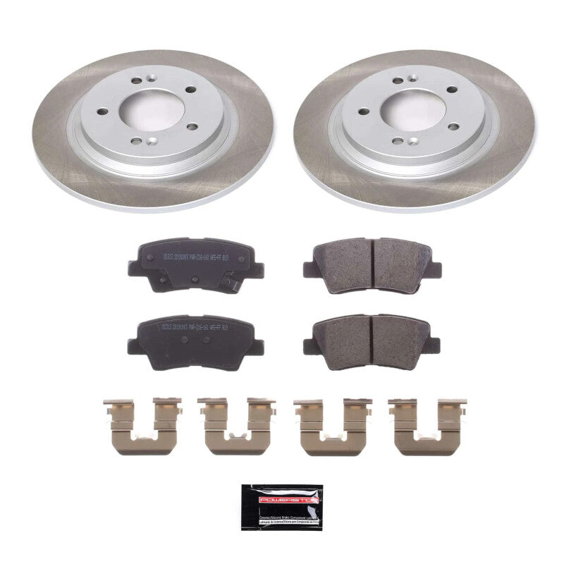 PowerStop Power Stop 17-20 Kia Soul EV Rear Semi-Coated Rotor Kit