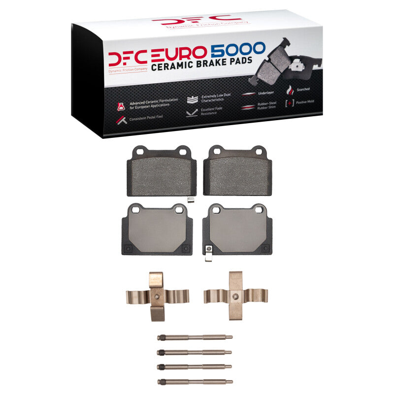 DFC 08-15 Mitsubishi Lancer Rear Euro 5000 Ceramic Brake Pads and Hardware Kit