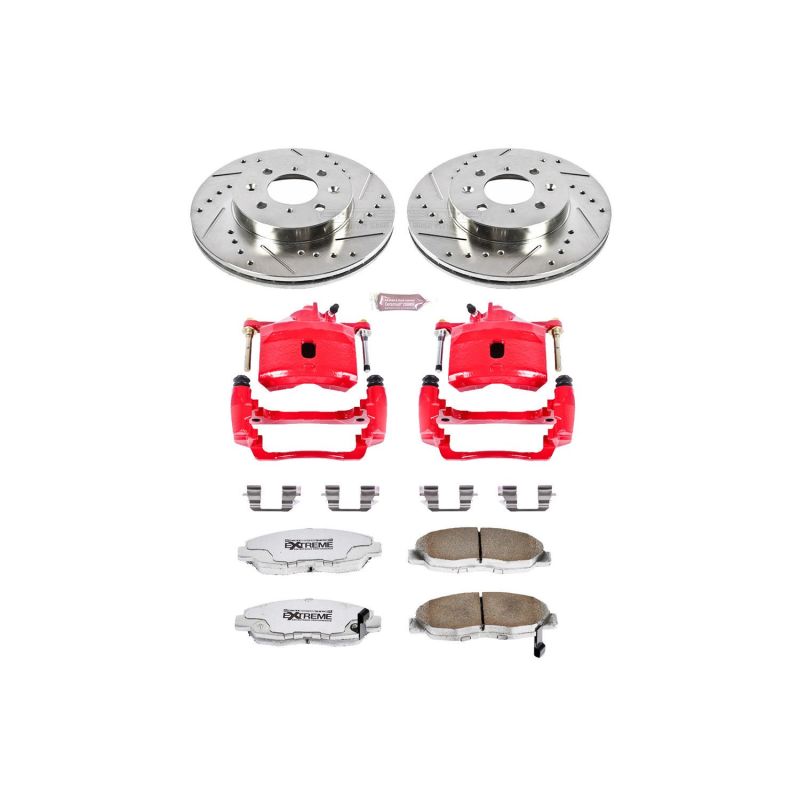 PowerStop Power Stop 96-05 Honda Civic Front Z26 Street Warrior Brake Kit w/Calipers