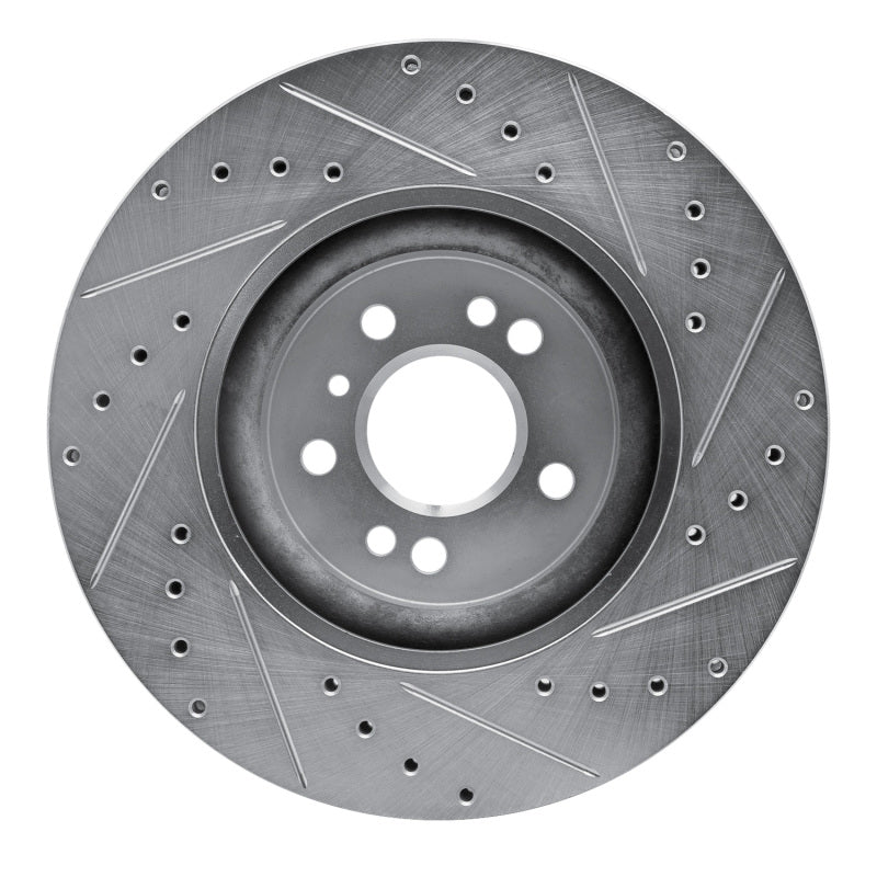 R1 Concepts R1 06-12 Mercedes-Benz ML350 Front Left Drilled & Slotted Silver Brake Rotor