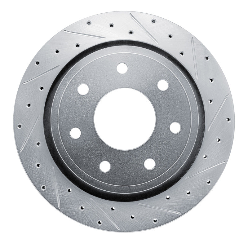 R1 Concepts R1 94-94 Ford E-250 Econoline Front Right Drilled & Slotted Black Brake Rotor