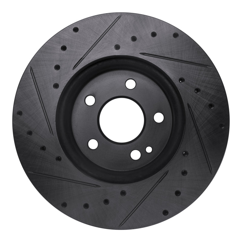 R1 Concepts R1 16-23 Mercedes-Benz Metris Front Right Drilled & Slotted Black Brake Rotor