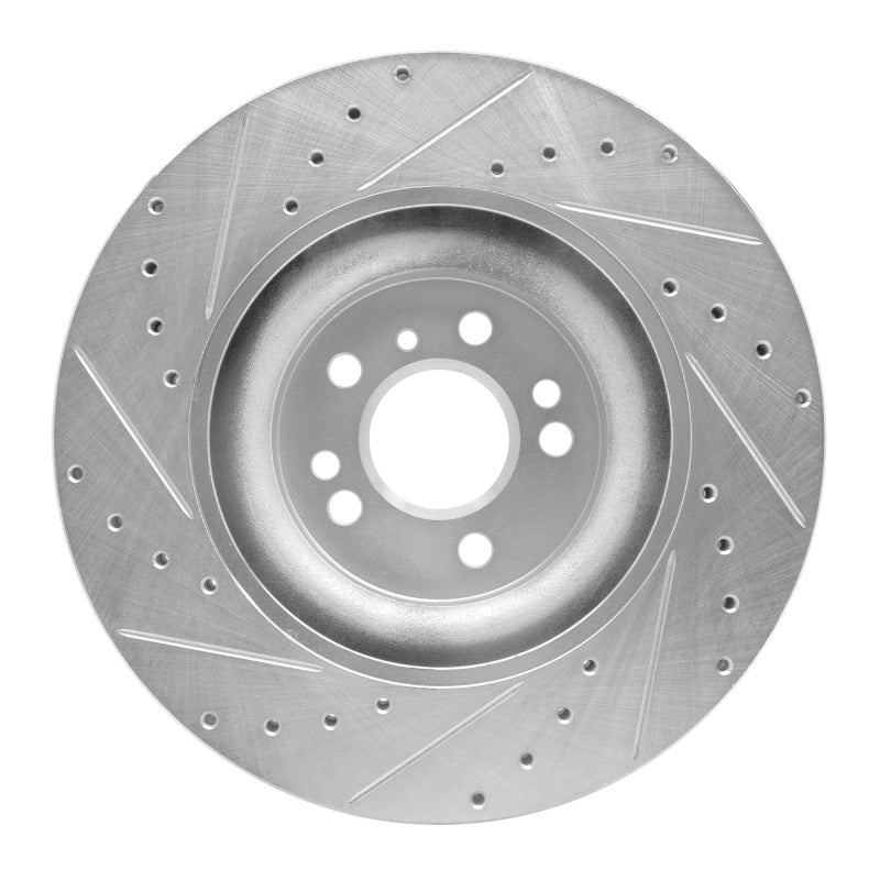 R1 Concepts R1 06-12 Mercedes-Benz ML320 Front Right Drilled & Slotted Silver Brake Rotor