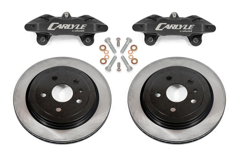 BMR Suspension BMR 14-19 Chevrolet Corvette C7 Brake Kit For 15in Conversion Solid Rotors Black Calipers