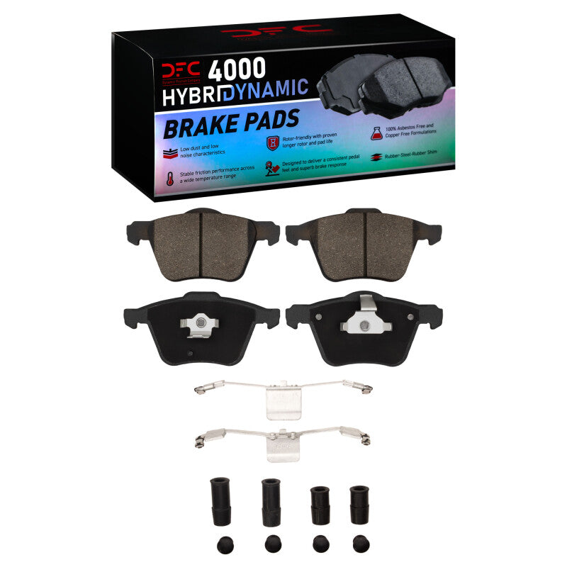 DFC 03-09 Volvo XC90 Front 4000 HybriDynamic Brake Pads and Hardware Kit