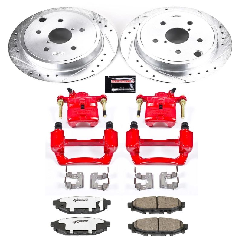 PowerStop Power Stop 15-19 Subaru WRX Rear Z26 Street Warrior Brake Kit w/Calipers