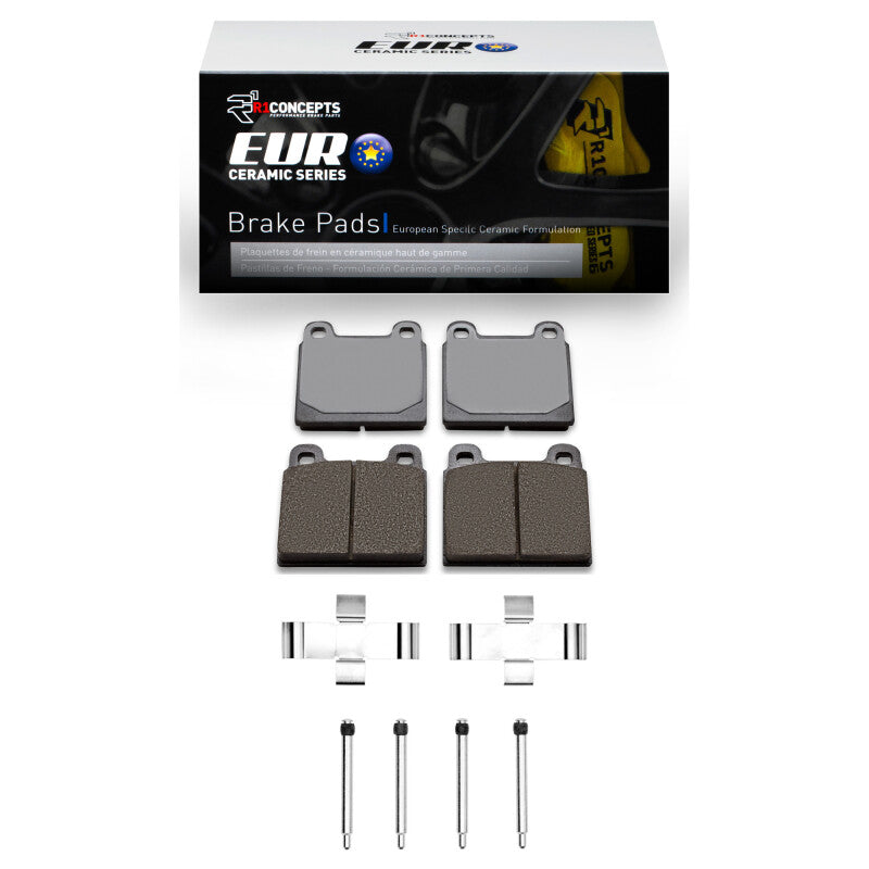 R1 Concepts R1 1963-1976 Alfa Romeo GT VELOCE Front R1 Euro Ceramic Pads & Hardware Kit