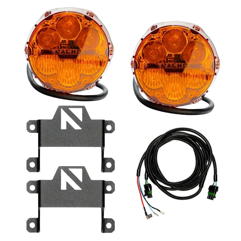 Nacho Offroad Technology Nacho Lighting Ford Bronco Nacho SAE Only Plug N Play Fog Light Kit - Amber