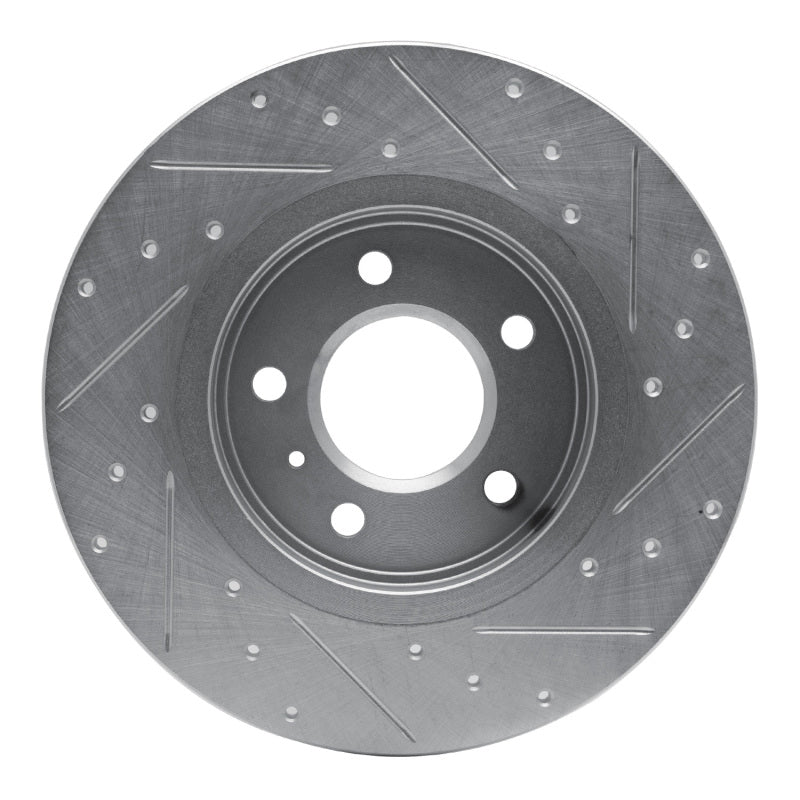 R1 Concepts R1 05-05 Buick TERRAZA Rear Left Drilled & Slotted Silver Brake Rotor