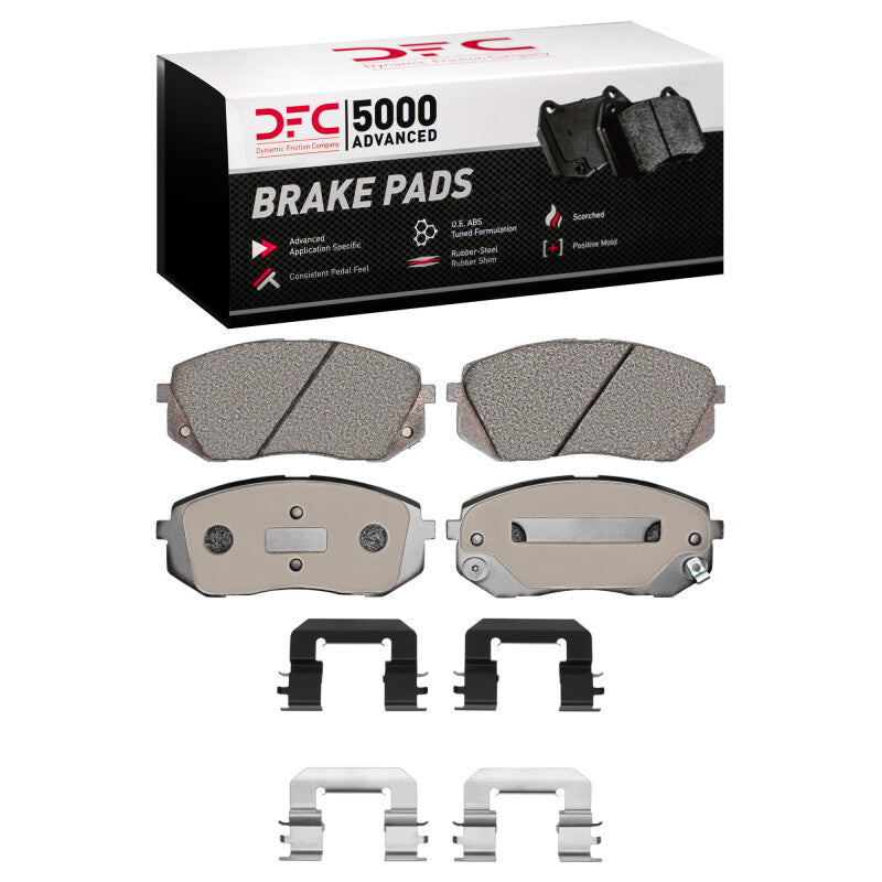 DFC 11-12 Kia Rondo (Canada) Front 5000 Advanced Ceramic Brake Pads and Hardware Kit