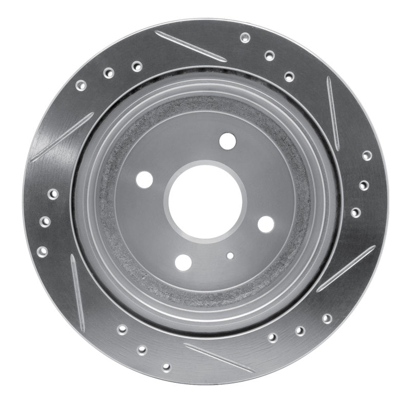 R1 Concepts R1 83-89 Isuzu Impulse Rear Left Drilled & Slotted Silver Brake Rotor