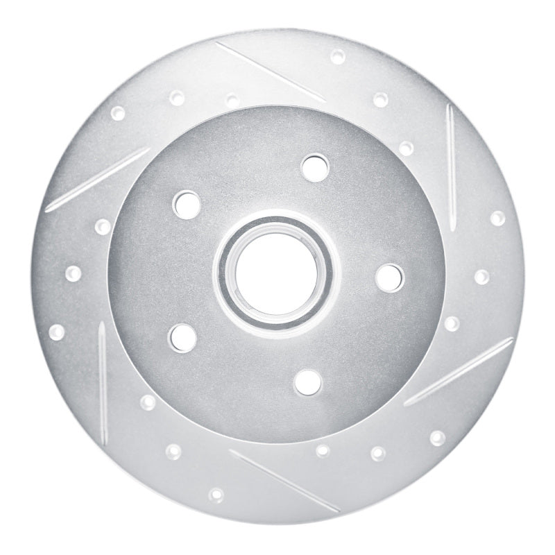 R1 Concepts R1 86-91 Volkswagen Vanagon Front Right Drilled & Slotted Silver Brake Rotor