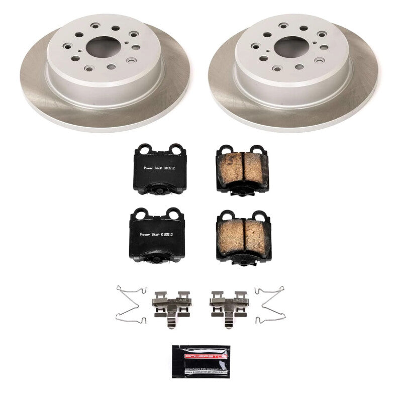 PowerStop Power Stop 02-10 Lexus SC430 Rear Semi-Coated Rotor Kit