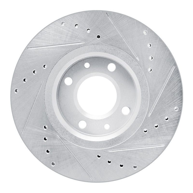 R1 Concepts R1 03-25 Peugeot Partner (Mexico) Front Left Drilled & Slotted Silver Brake Rotor