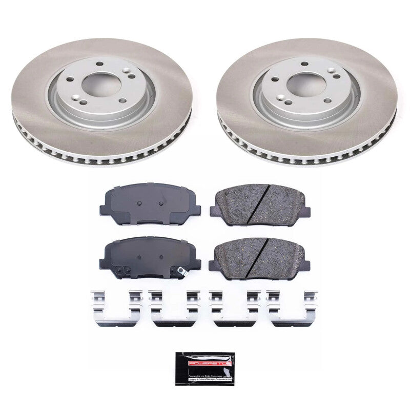 PowerStop Power Stop 11-15 Kia Optima Front Semi-Coated Rotor Kit