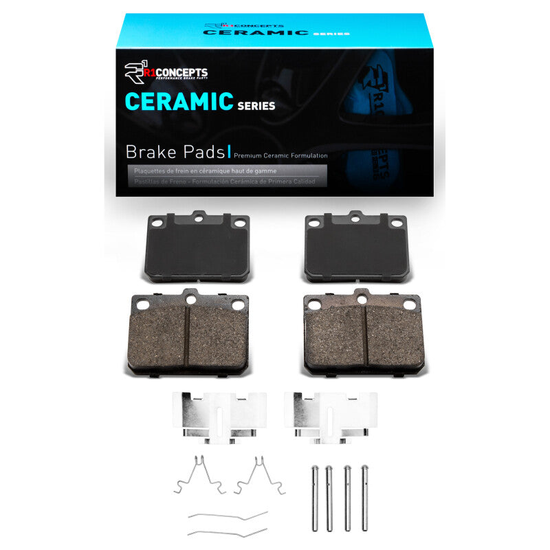 R1 Concepts R1 1981-1983 Toyota Corolla (US/Canada) Front R1 Ceramic Pads & Hardware Kit