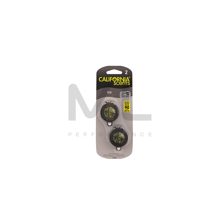 California Scents 2pc. Mini Diffuser Car Air Freshener - Ice