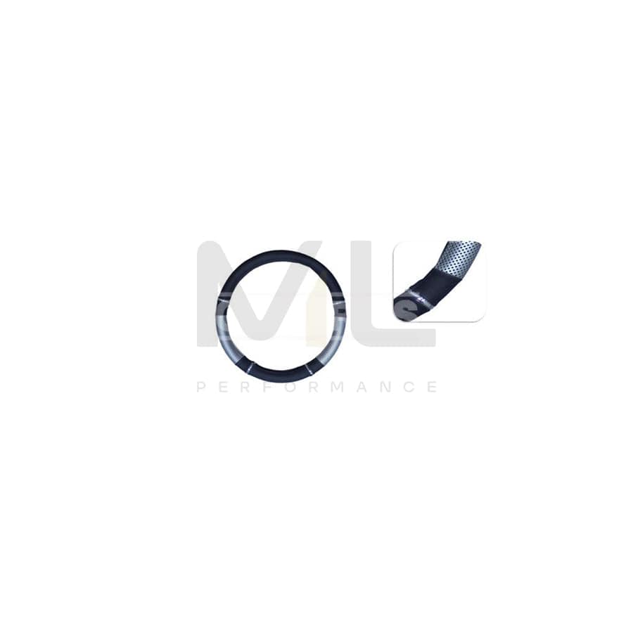 CARPRISS 79323310 Steering wheel cover Black, Silver, Ø: 37-39cm, Thermoplast
