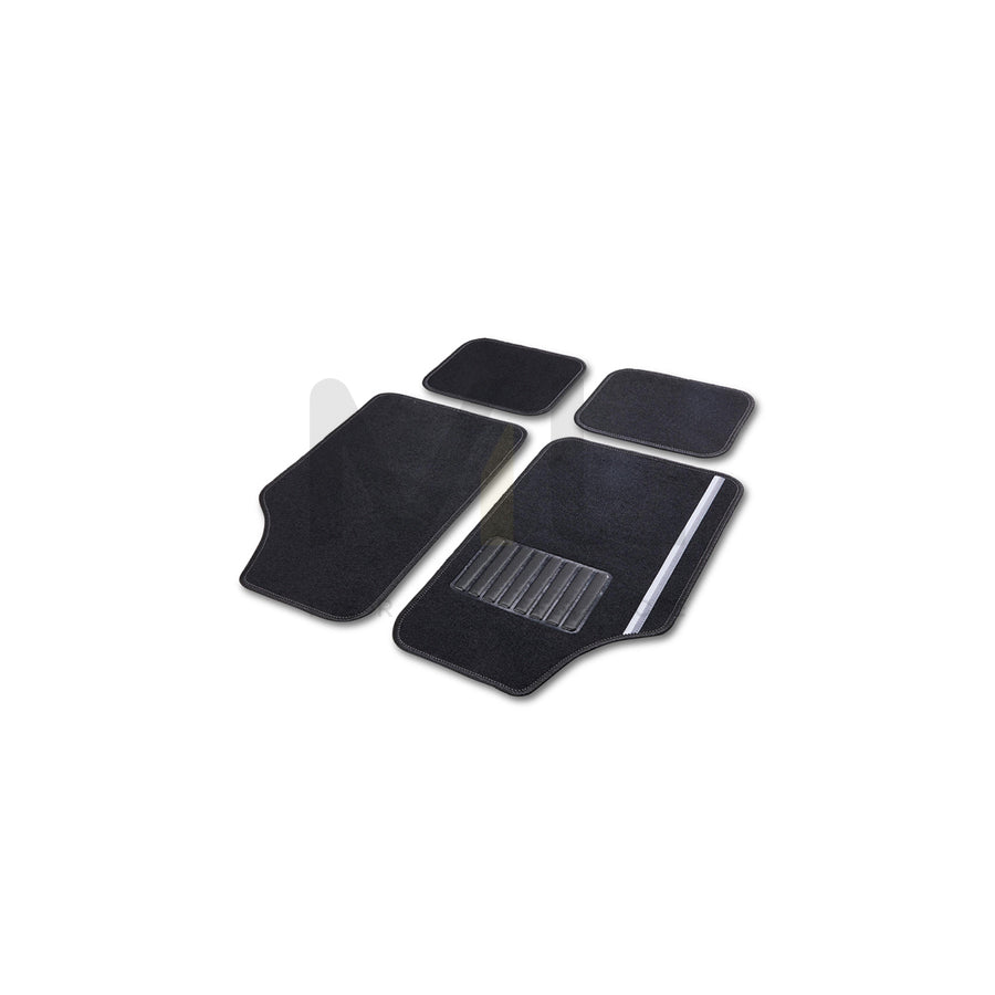 CARTREND Universal fit 10606 Floor mat set Textile, Front and Rear, Quantity: 4, Black