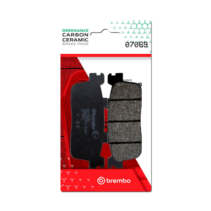 Brembo Powersports Brembo KYMCO People/KYMCO Xciting/Peugeot Xp Carbon Ceramic Brake Pad - Rear