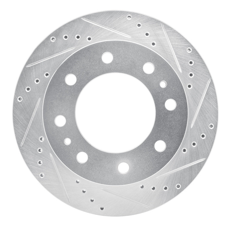 R1 Concepts R1 19-25 Ram 3500 Rear Right Drilled & Slotted Silver Brake Rotor