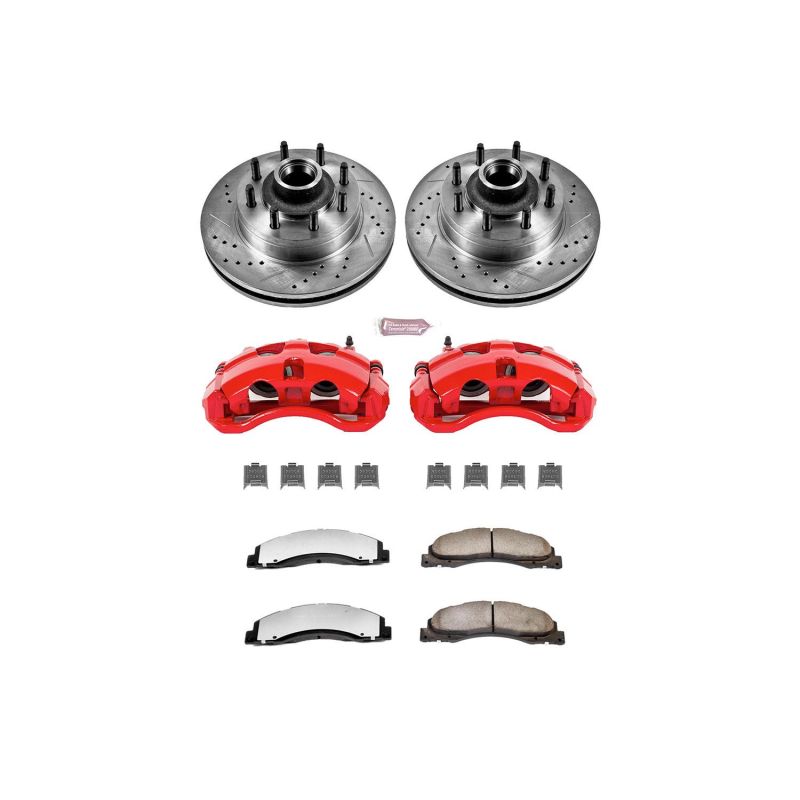 PowerStop Power Stop 08-14 Ford E-150 Front Z36 Truck & Tow Kit w/Cals