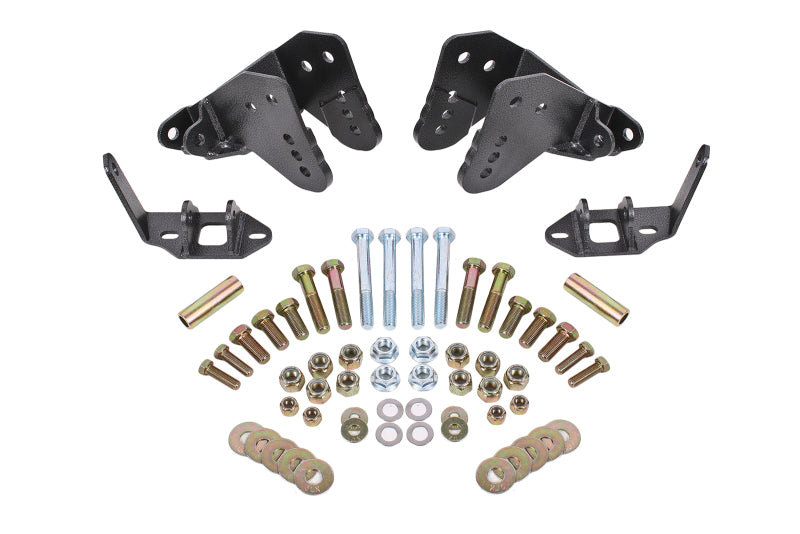 BMR Suspension BMR 78-87 G-Body Rear Coilover Conversion Kit w/ Control Arm Bracket - Black Hammertone