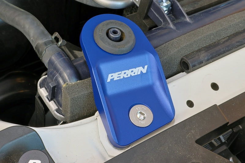 Perrin Performance PERRIN 15-21 Subaru WRX/STI / 13-17 Crosstrek / 12-16 Impreza Upper Radiator Bracket Set - Blue
