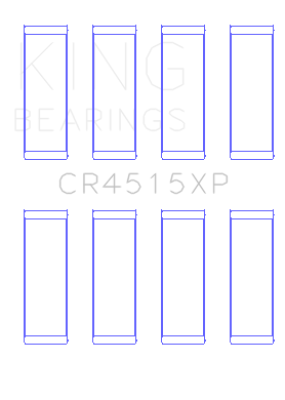 King Engine Bearings King Ford/Mazda Duratec 121ci 2.0L 16V (Size .026) Connecting Rod Bearings (Set of 4)