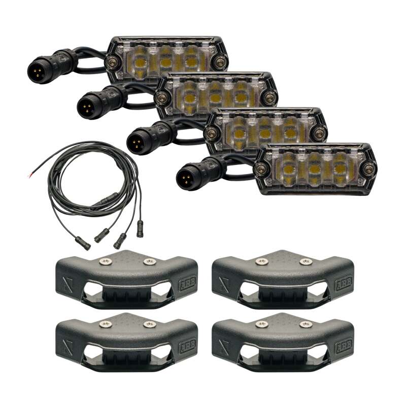 Nacho Offroad Technology Nacho Lighting Nano ARB Base Rack Light Kit (4 Pack)