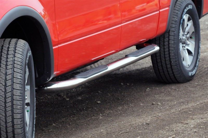 Dee Zee 15-2022 Ford F150/SuperDuty Tubes - 3In Round Stainless Polished RegCab
